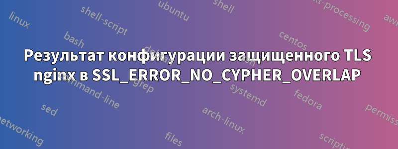 Результат конфигурации защищенного TLS nginx в SSL_ERROR_NO_CYPHER_OVERLAP