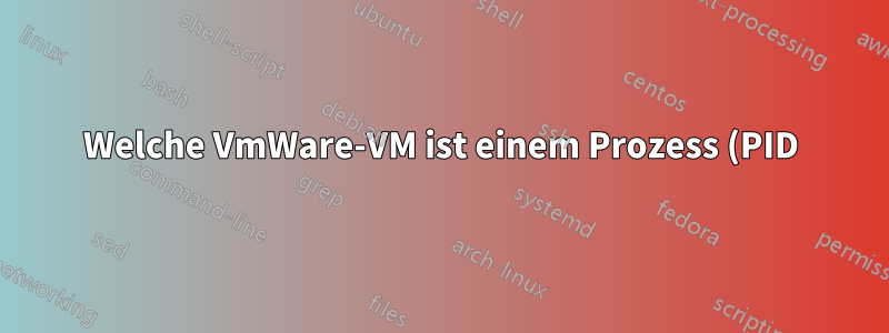 Welche VmWare-VM ist einem Prozess (PID) (auf einem Windows-Host) zugeordnet?
