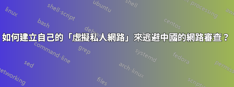 如何建立自己的「虛擬私人網路」來逃避中國的網路審查？