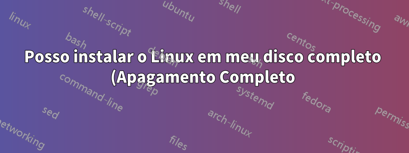 Posso instalar o Linux em meu disco completo (Apagamento Completo) e depois redefinir os padrões de fábrica para recuperar o Windows 8.1? ou tenho que recorrer ao disco de recuperação?
