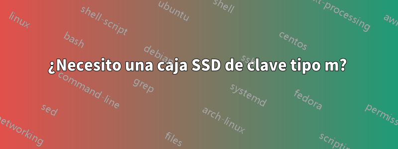 ¿Necesito una caja SSD de clave tipo m?