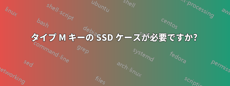 タイプ M キーの SSD ケースが必要ですか?