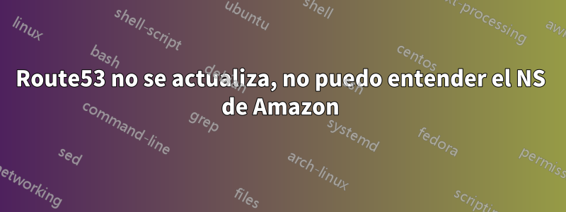 Route53 no se actualiza, no puedo entender el NS de Amazon