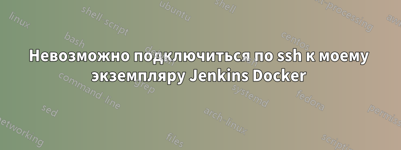 Невозможно подключиться по ssh к моему экземпляру Jenkins Docker