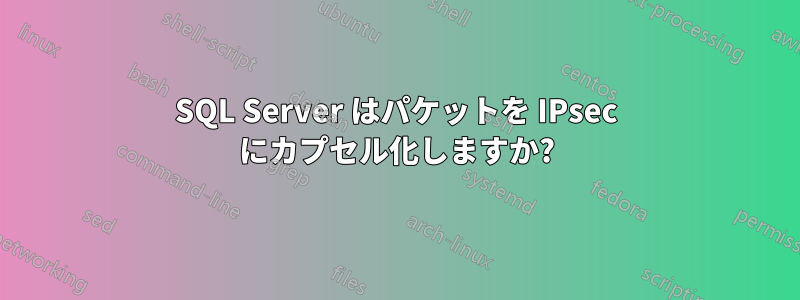 SQL Server はパケットを IPsec にカプセル化しますか?