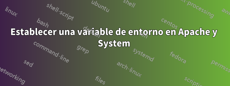 Establecer una variable de entorno en Apache y System