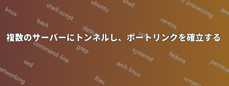 複数のサーバーにトンネルし、ポートリンクを確立する
