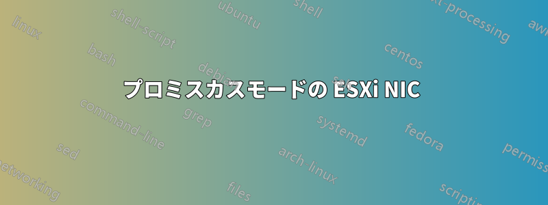 プロミスカスモードの ESXi NIC