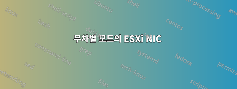 무차별 모드의 ESXi NIC