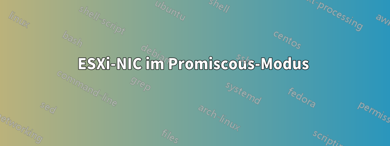 ESXi-NIC im Promiscous-Modus