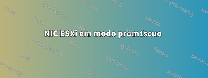 NIC ESXi em modo promíscuo