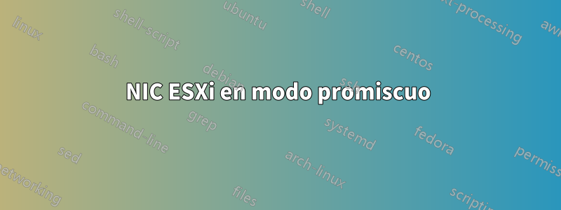 NIC ESXi en modo promiscuo