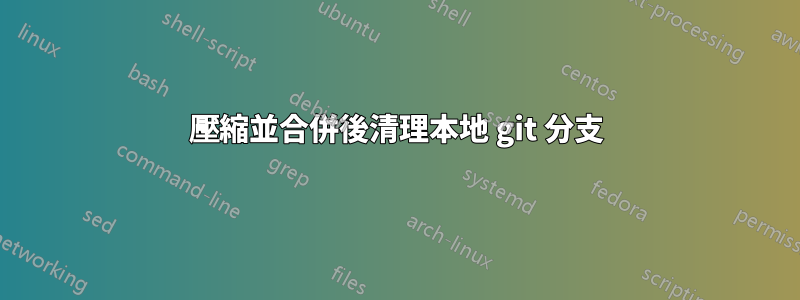 壓縮並合併後清理本地 git 分支