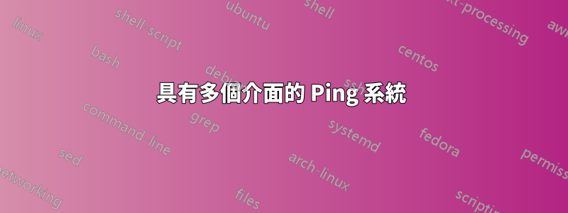 具有多個介面的 Ping 系統