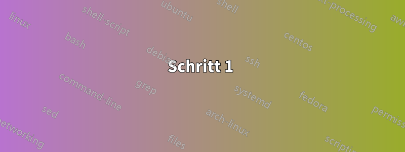 Schritt 1