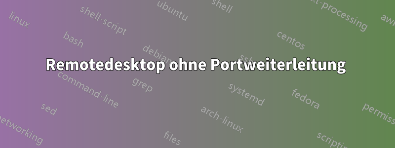 Remotedesktop ohne Portweiterleitung