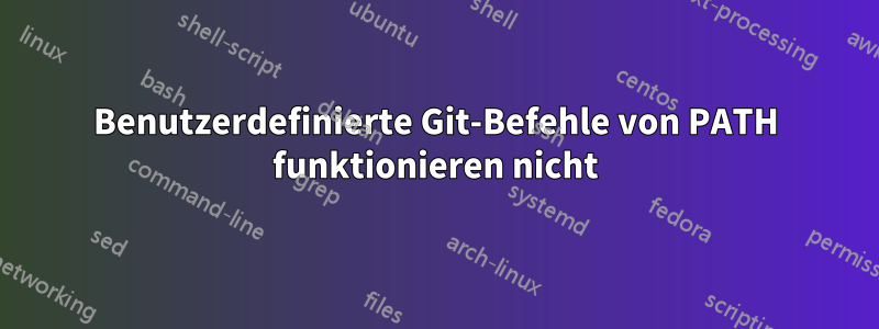 Benutzerdefinierte Git-Befehle von PATH funktionieren nicht