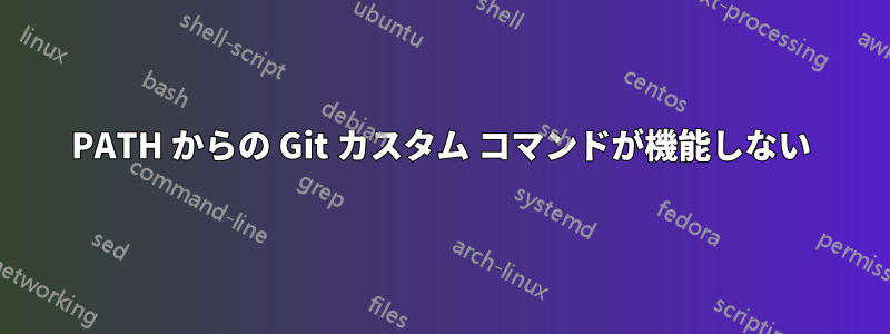 PATH からの Git カスタム コマンドが機能しない