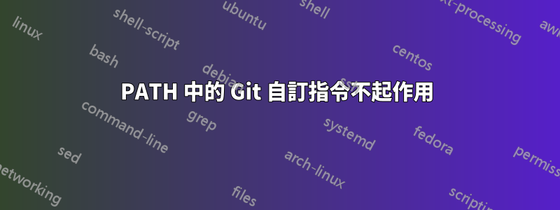 PATH 中的 Git 自訂指令不起作用