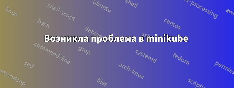 Возникла проблема в minikube