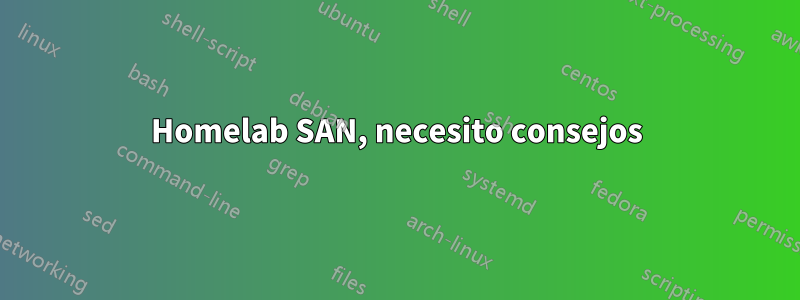 Homelab SAN, necesito consejos