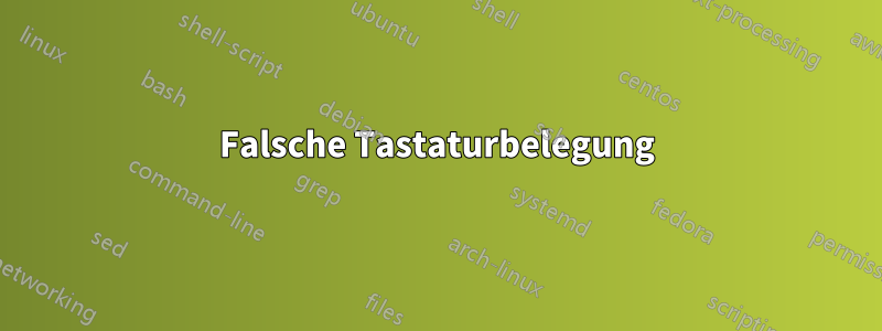 Falsche Tastaturbelegung