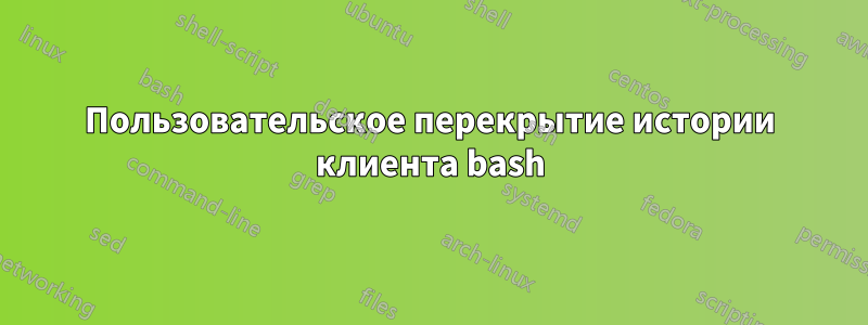 Пользовательское перекрытие истории клиента bash