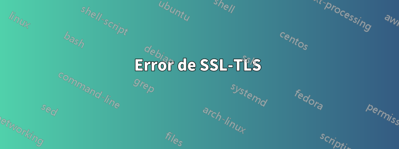 Error de SSL-TLS