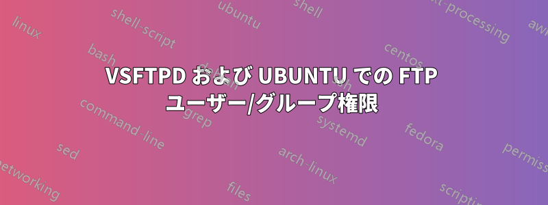 VSFTPD および UBUNTU での FTP ユーザー/グループ権限