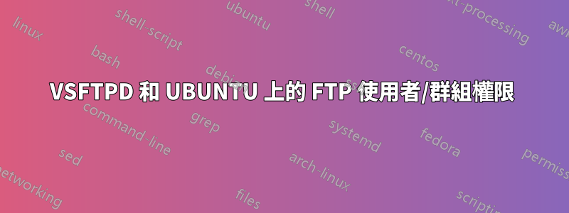 VSFTPD 和 UBUNTU 上的 FTP 使用者/群組權限