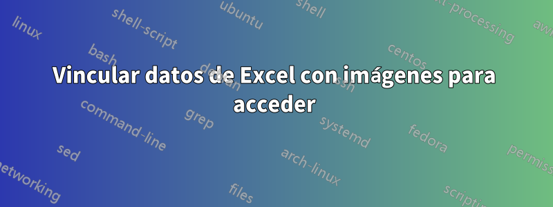 Vincular datos de Excel con imágenes para acceder