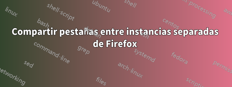 Compartir pestañas entre instancias separadas de Firefox