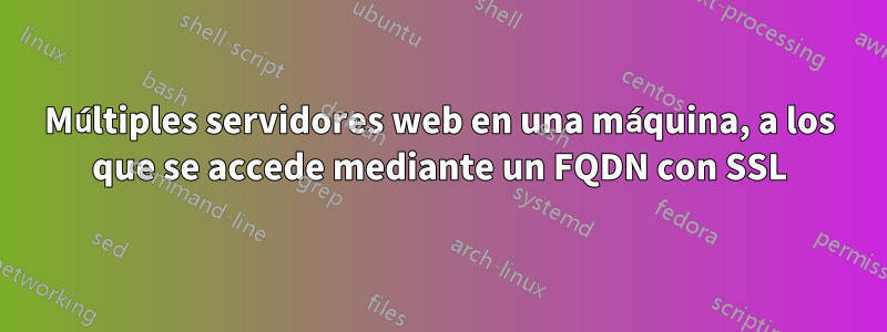 Múltiples servidores web en una máquina, a los que se accede mediante un FQDN con SSL