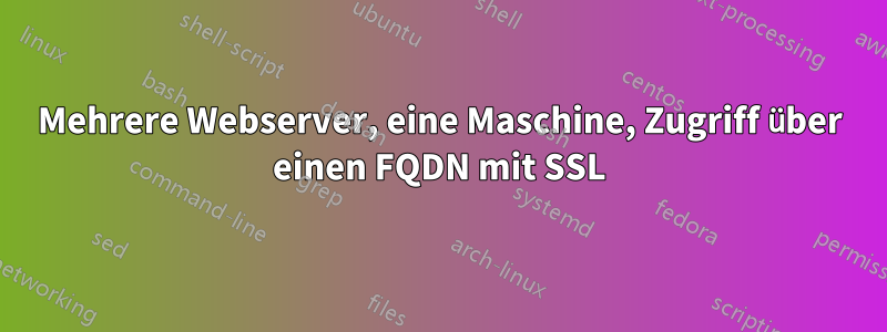 Mehrere Webserver, eine Maschine, Zugriff über einen FQDN mit SSL