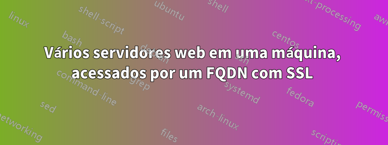 Vários servidores web em uma máquina, acessados ​​por um FQDN com SSL