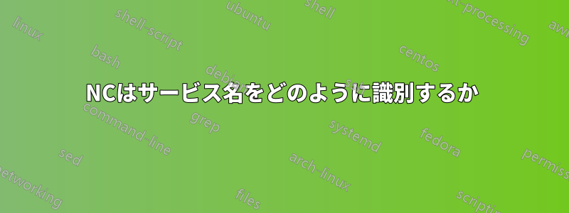 NCはサービス名をどのように識別するか