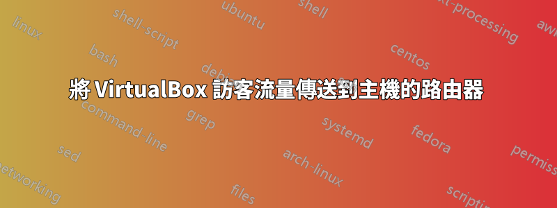 將 VirtualBox 訪客流量傳送到主機的路由器