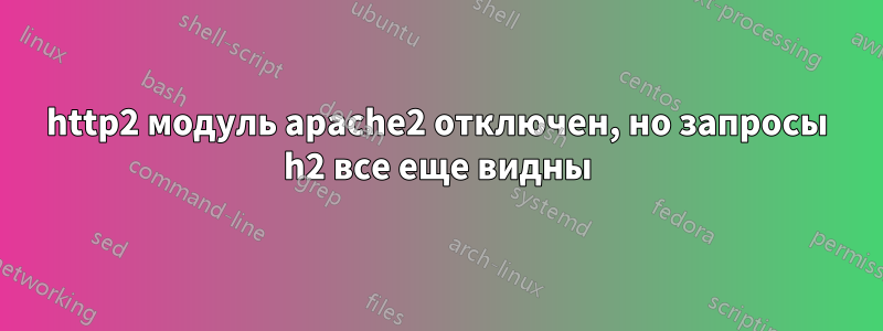 http2 модуль apache2 отключен, но запросы h2 все еще видны