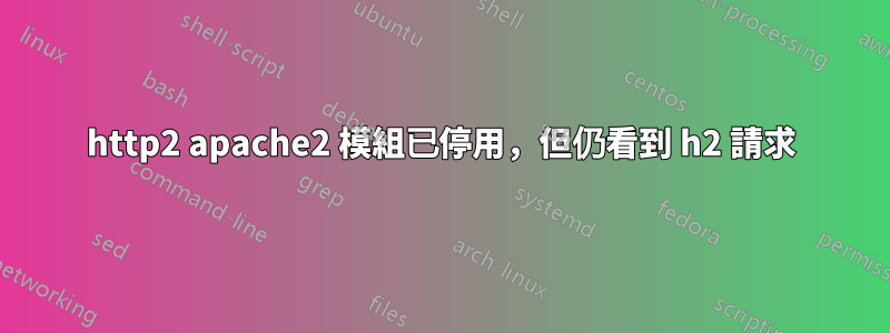 http2 apache2 模組已停用，但仍看到 h2 請求