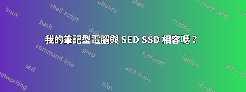 我的筆記型電腦與 SED SSD 相容嗎？