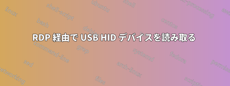 RDP 経由で USB HID デバイスを読み取る