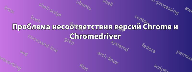 Проблема несоответствия версий Chrome и Chromedriver