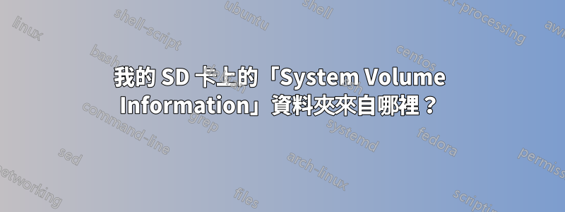 我的 SD 卡上的「System Volume Information」資料夾來自哪裡？