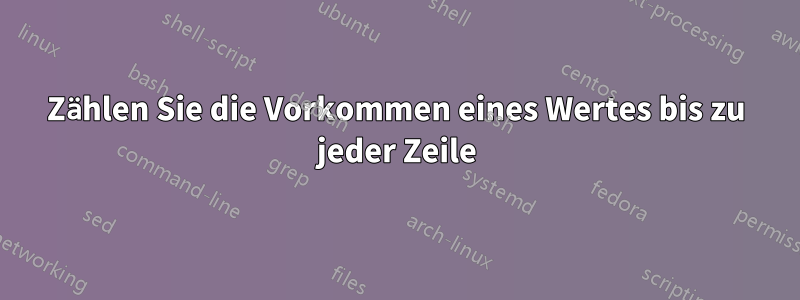 Zählen Sie die Vorkommen eines Wertes bis zu jeder Zeile