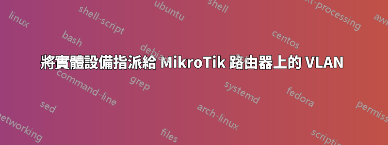 將實體設備指派給 MikroTik 路由器上的 VLAN