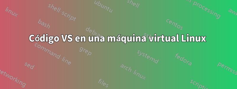 Código VS en una máquina virtual Linux