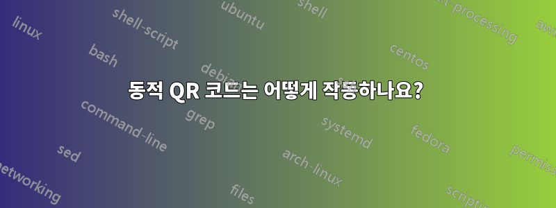 동적 QR 코드는 어떻게 작동하나요?