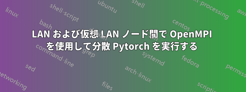 LAN および仮想 LAN ノード間で OpenMPI を使用して分散 Pytorch を実行する