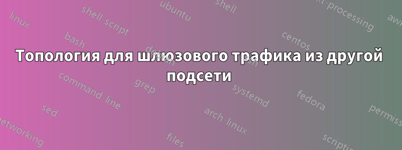 Топология для шлюзового трафика из другой подсети