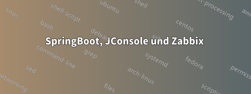 SpringBoot, JConsole und Zabbix